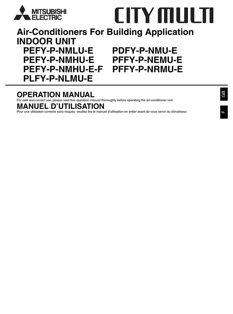 Mitsubishi Electric CITY MULTI PEFY-P-NMLU-E Series User manual