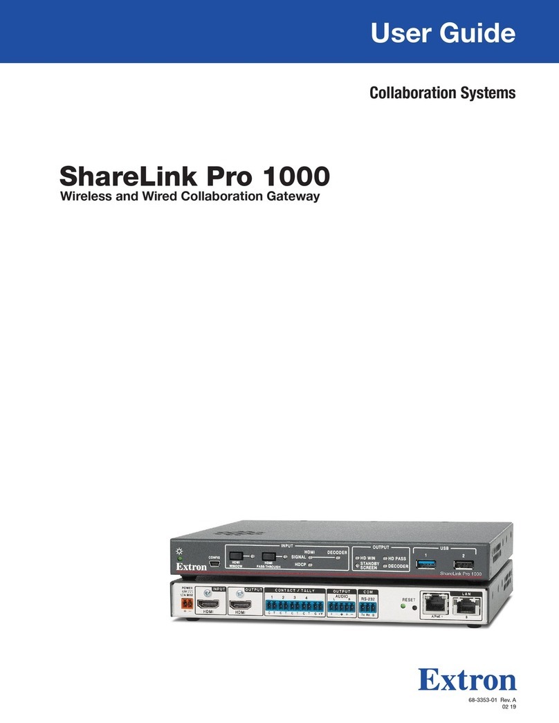 Extron electronics ShareLink Pro 1000 User manual