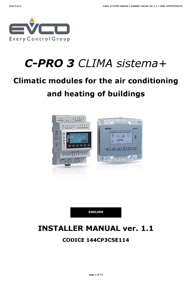 Evco C-PRO 3 CLIMA sistema+ User guide