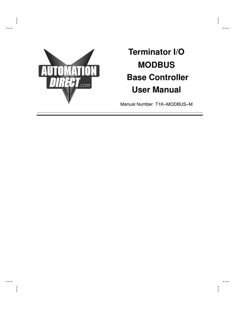 AutomationDirect T1K-MODBUS-M User manual AutomationDirect T1K-MODBUS-M User manual