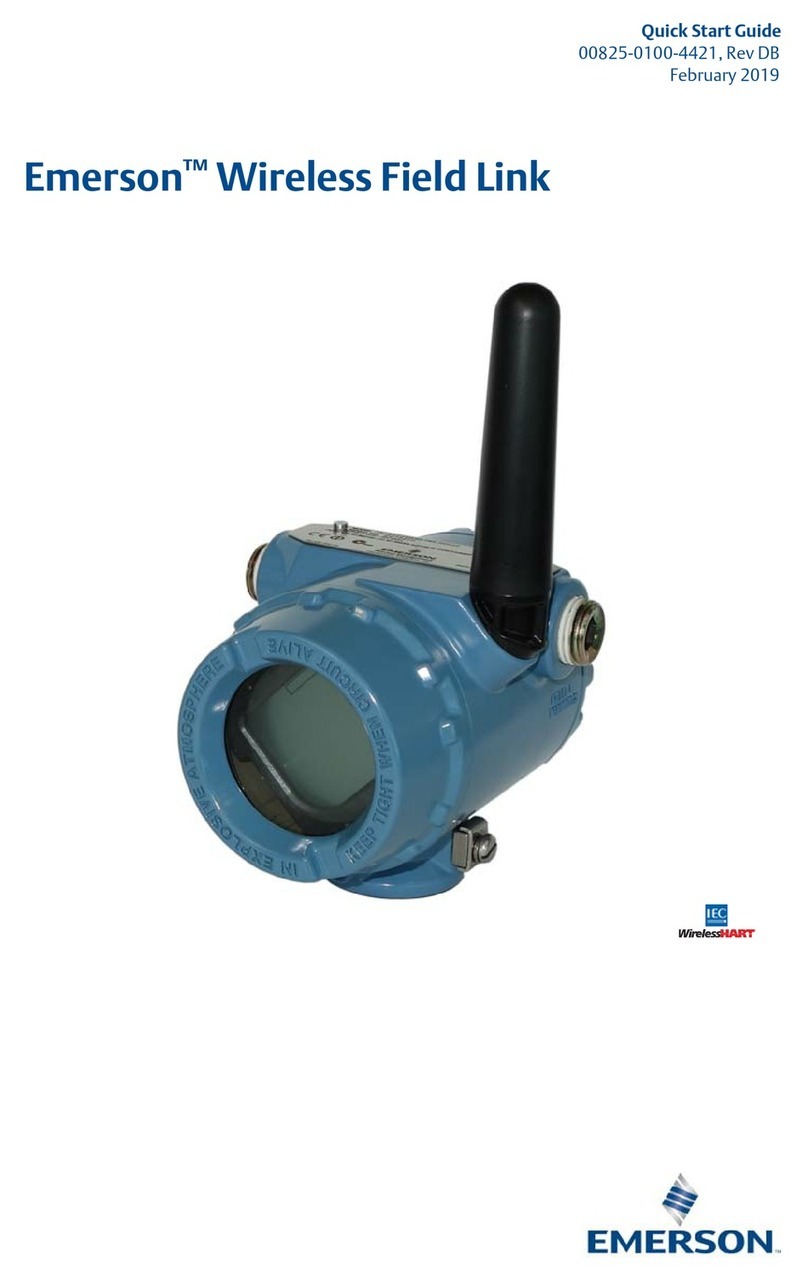 Emerson Wireless Field Link User manual