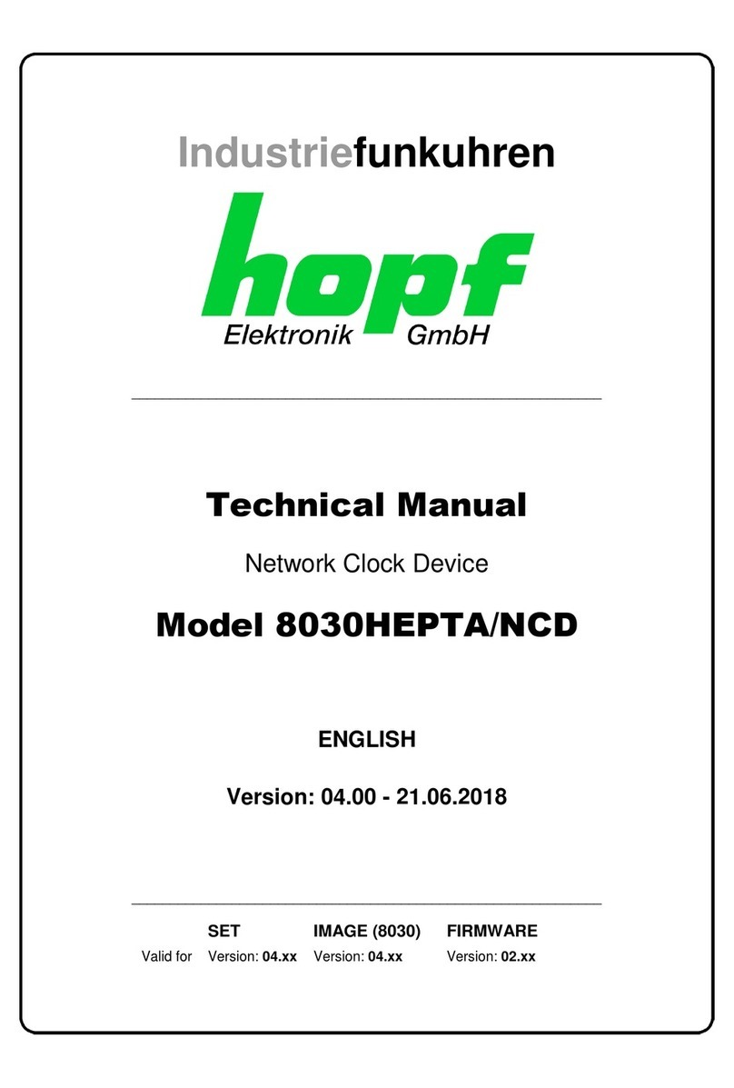 hopf Elektronik GmbH 8030HEPTA/NCD Technical manual