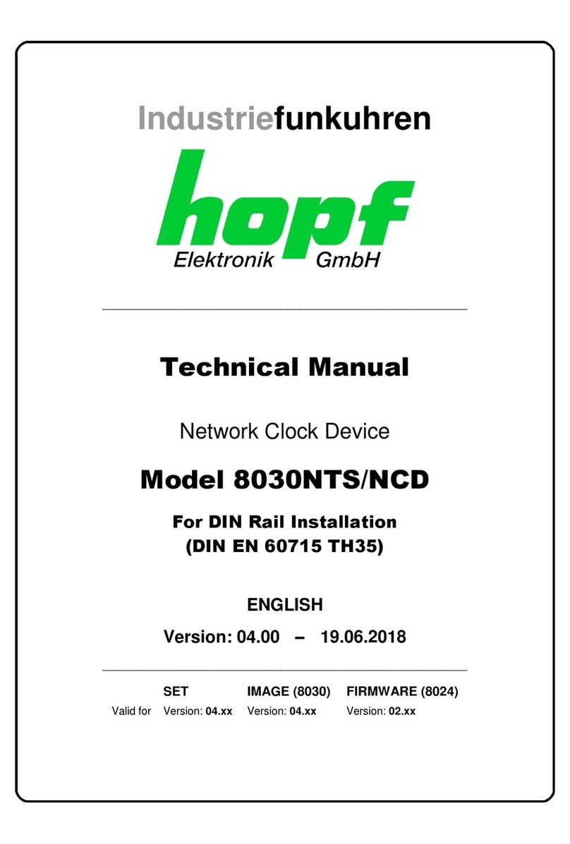 hopf Elektronik GmbH 8030NTS/NCD Technical manual