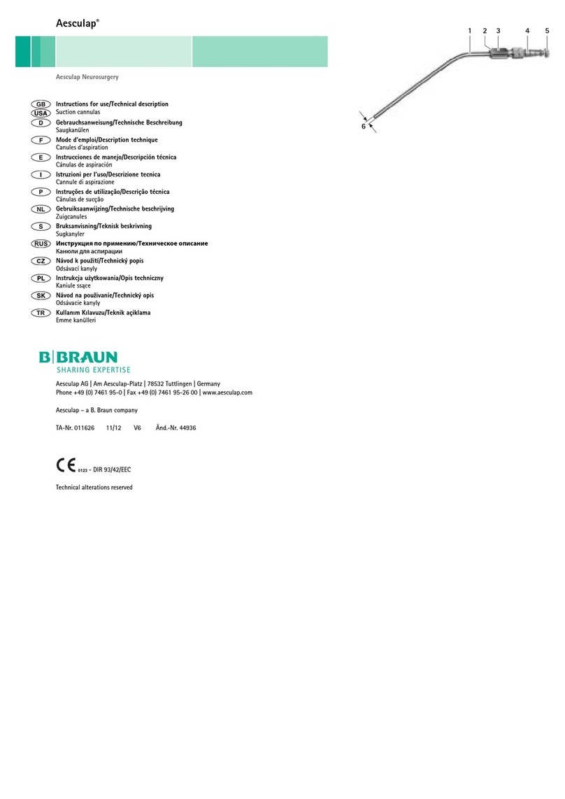 Braun Aesculap Parts list manual