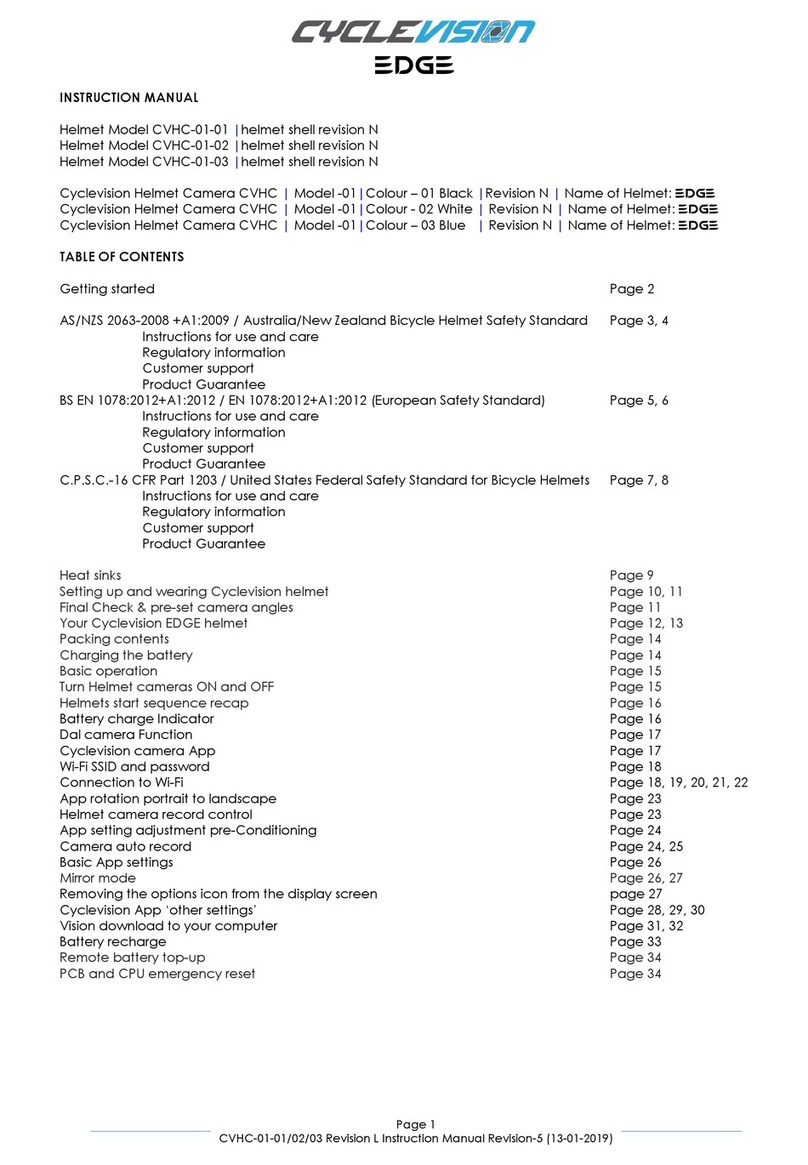 Cyclevision EDGE CVHC-01-01 User manual