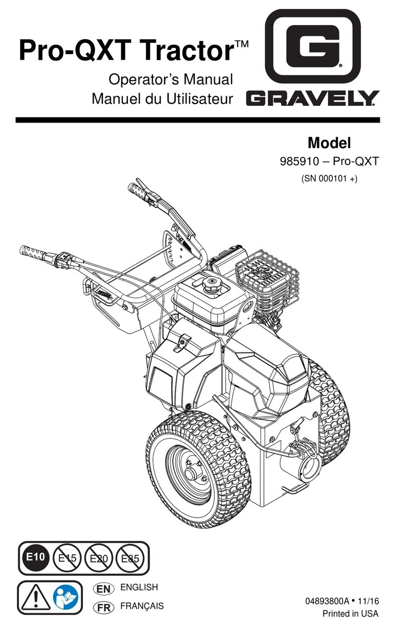 Gravely Pro-QXT Tractor 985910 Operator's manual