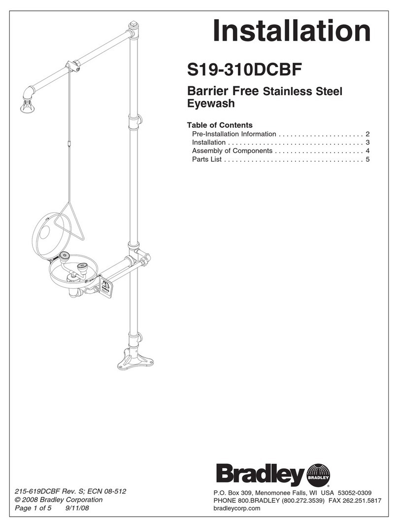 Bradley S19-310DCBF User manual