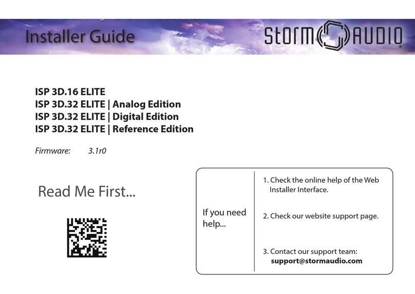 Storm Audio ISP 3D.16 ELITE Assembly instructions