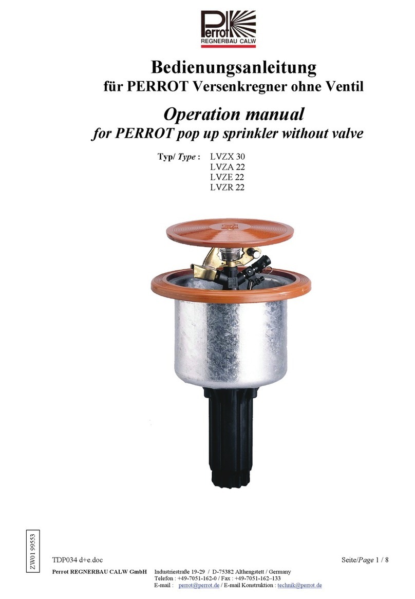 Perrot LVZX 30 Operation manual