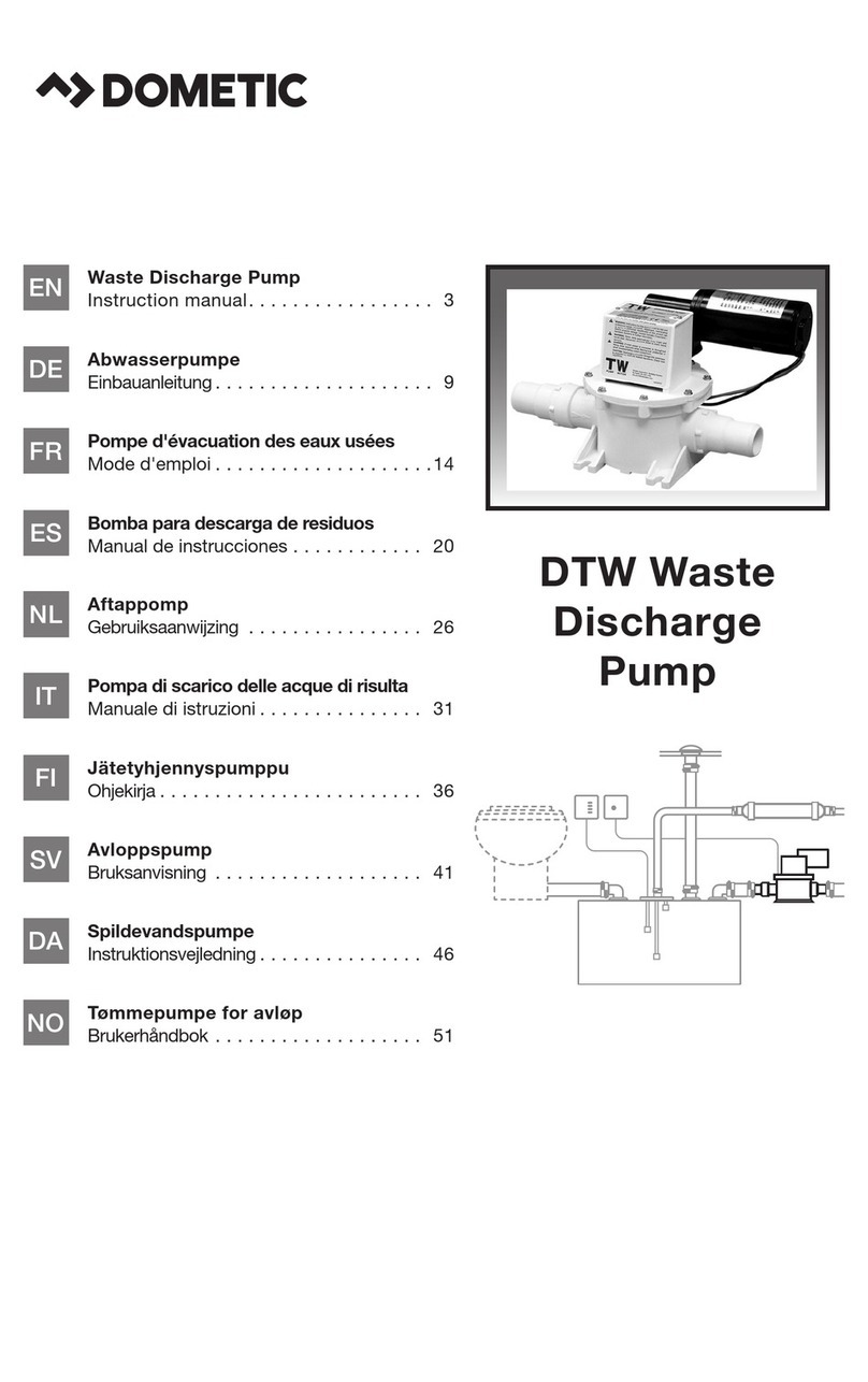 Dometic DTW instruction manual