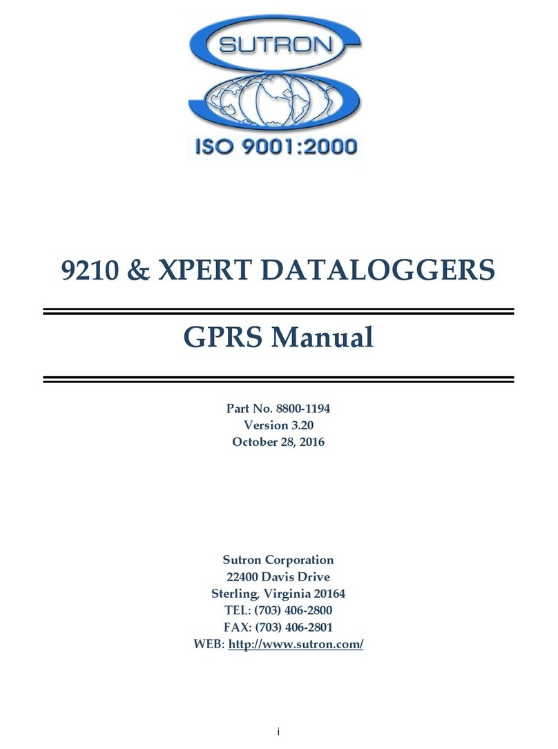 Sutron 9210 Series User manual