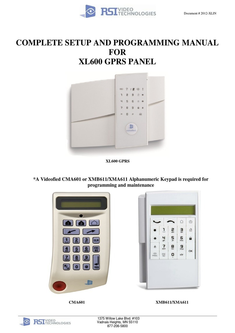 RSI XL600 COMPLETE SETUP AND PROGRAMMING MANUAL