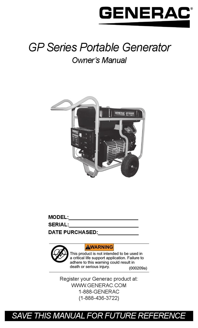 Generac Power Systems GP Series User manual