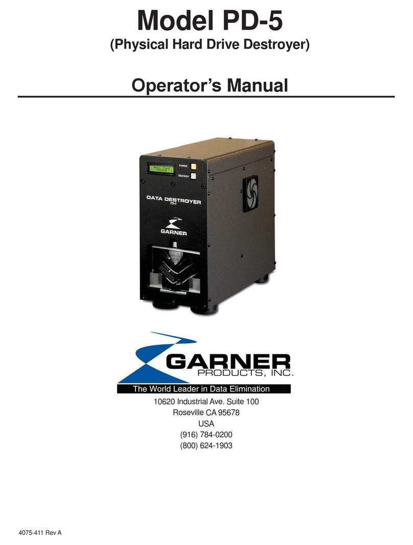 Garner PD-5 User manual