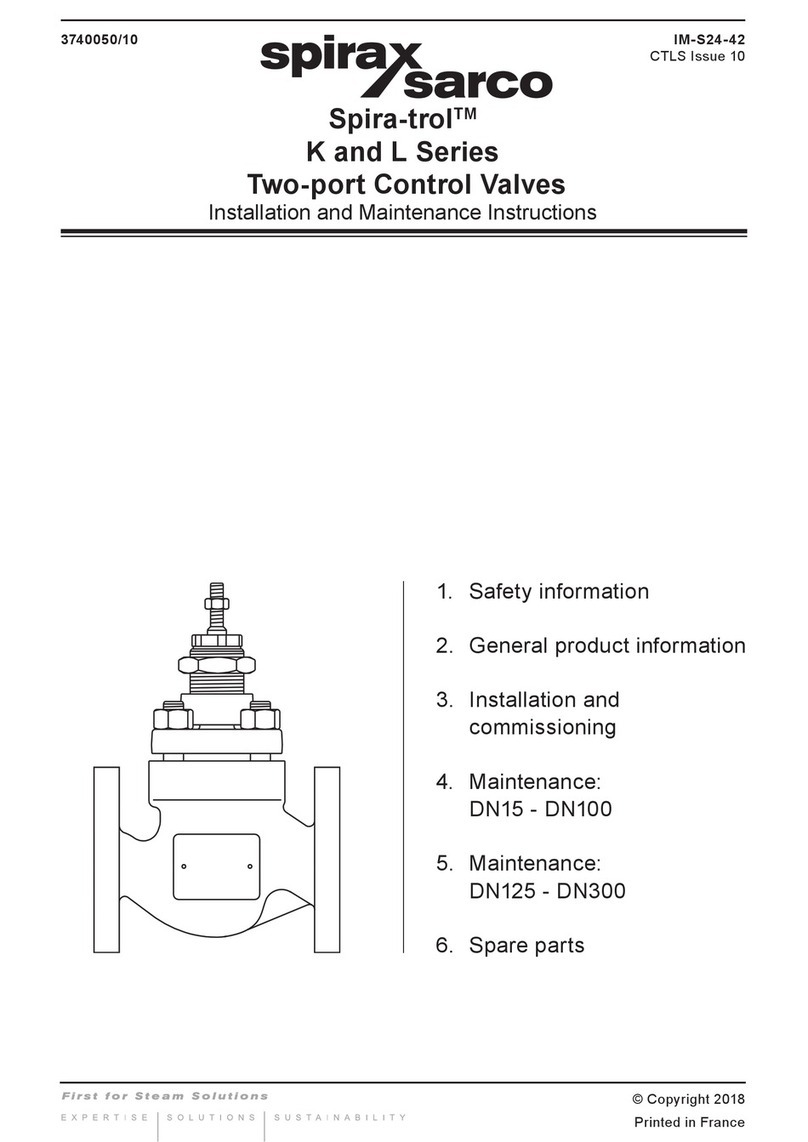 Spirax Sarco Spira-trol K Series User manual