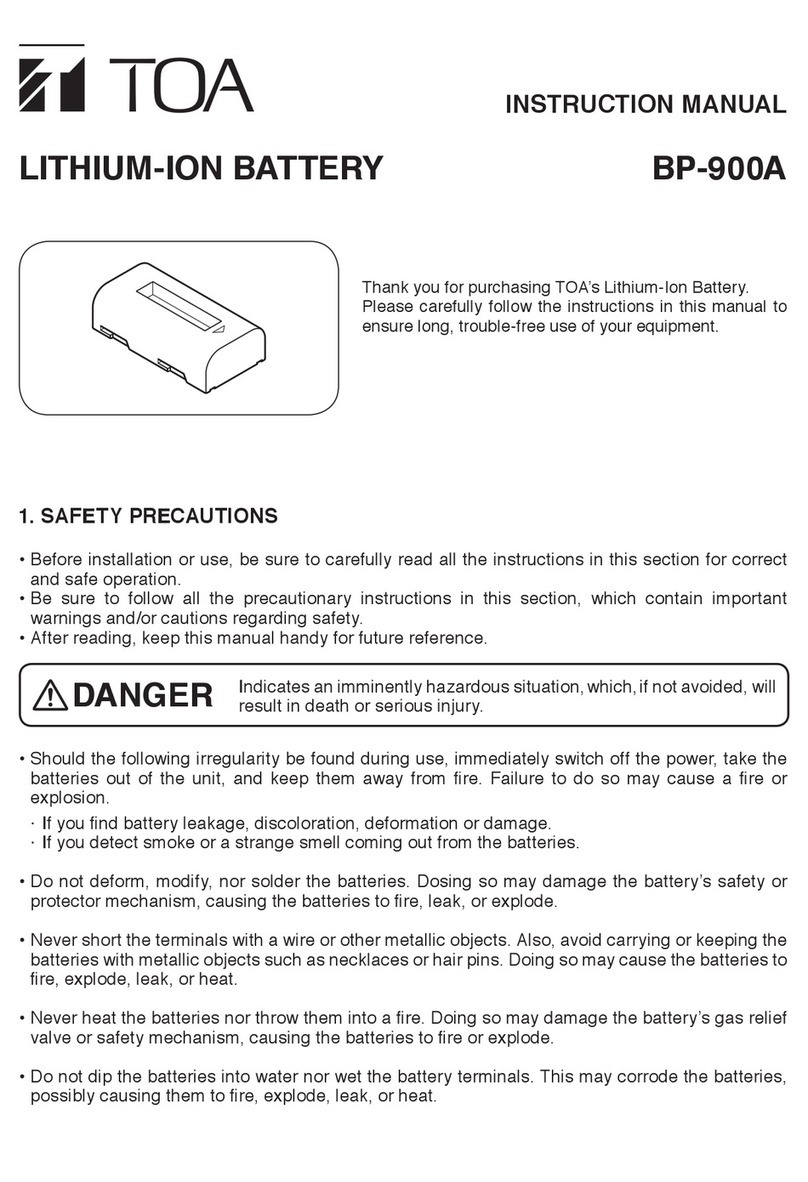 Toa BP-900A instruction manual