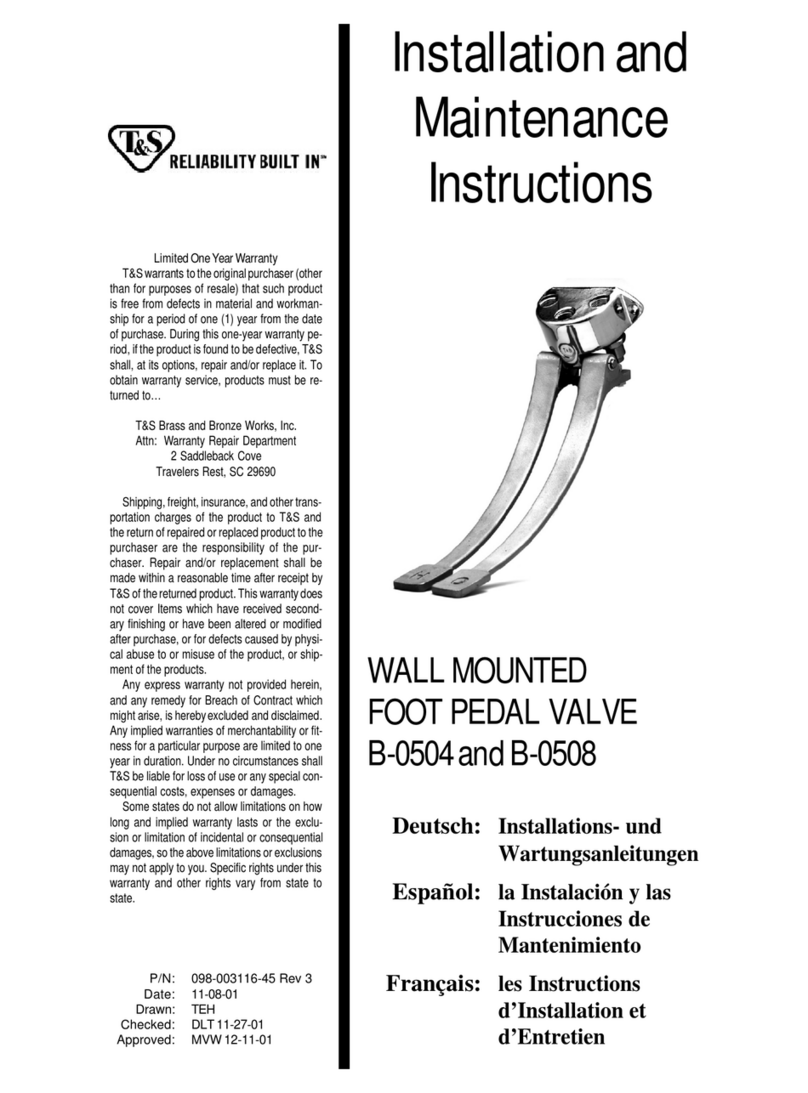 T&S B-0504 User manual