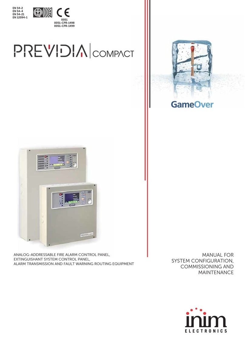 INIM Electronics Previdia Compact Quick guide