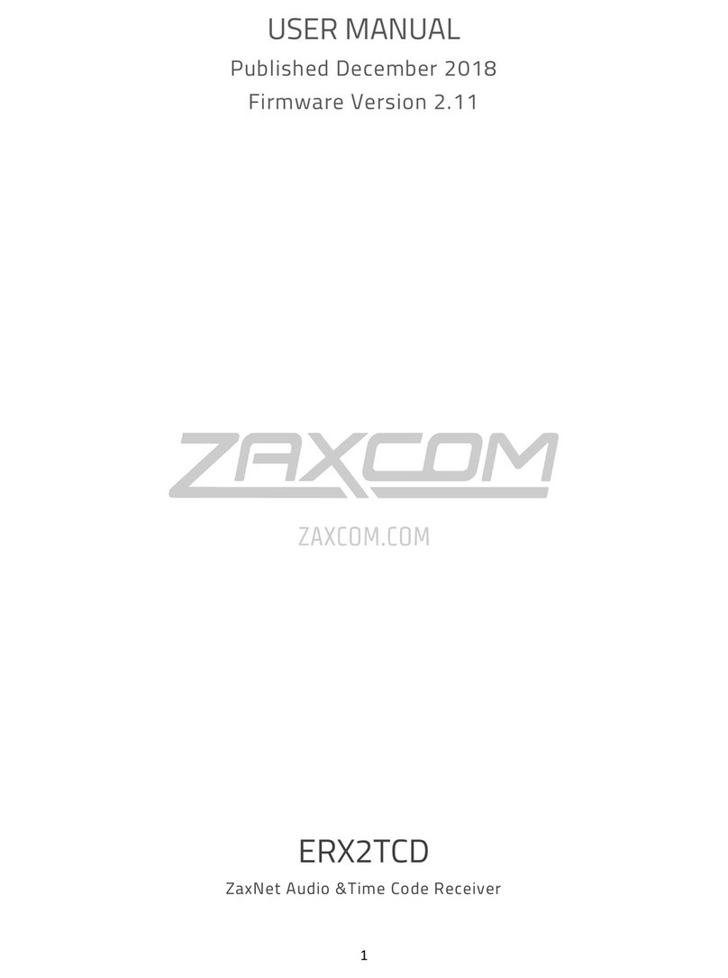 Zaxcom ERX2TCD user manual