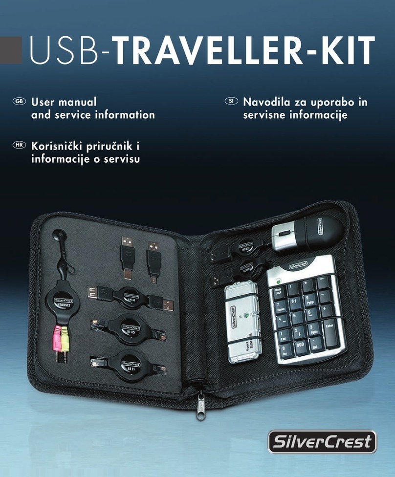 Silvercrest USB TRAVELLER KIT User manual and service information