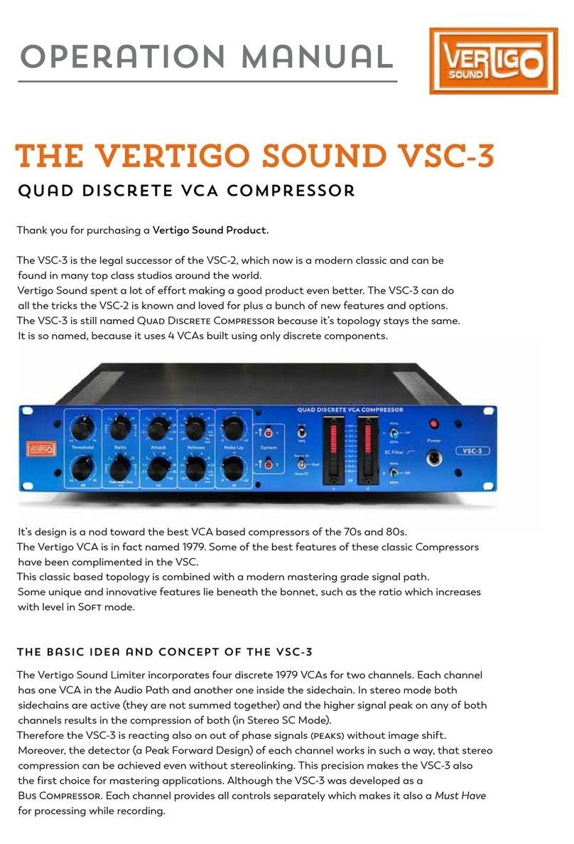 Vertigo Sound VSC-3 Operation manual