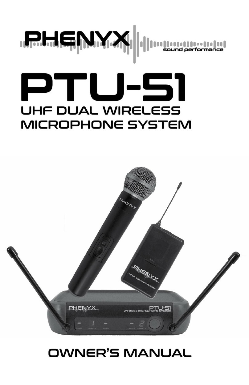 Phenyx PTU-51 owner's manual