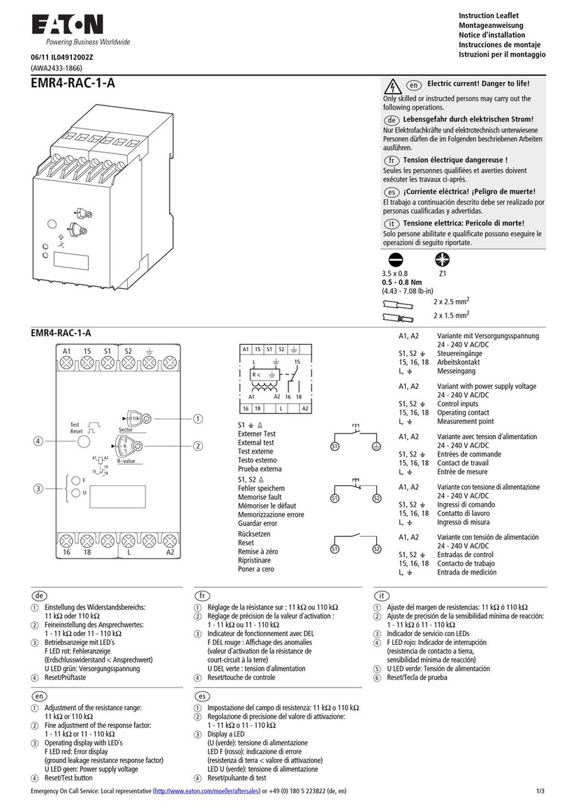Eaton EMR4-RAC-1-A Instruction leaflet