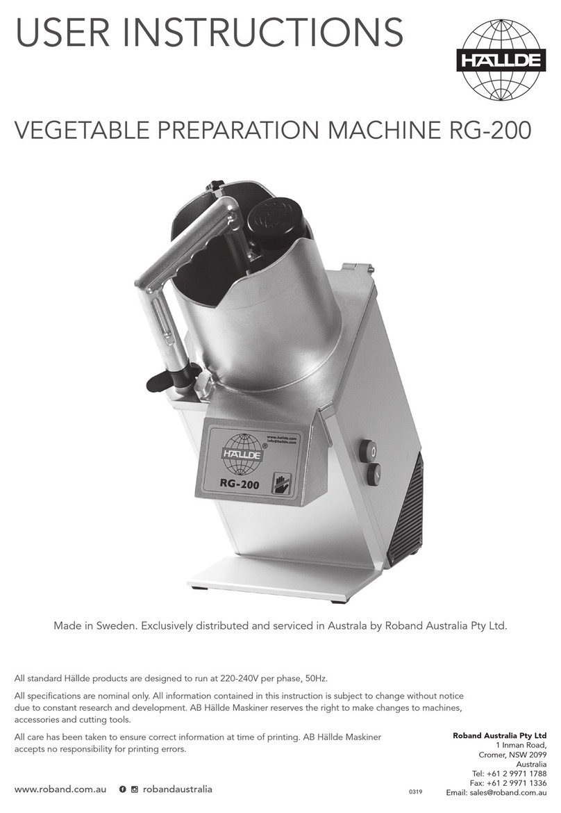 Hallde RG-100 User manual Hallde RG-100 User manual