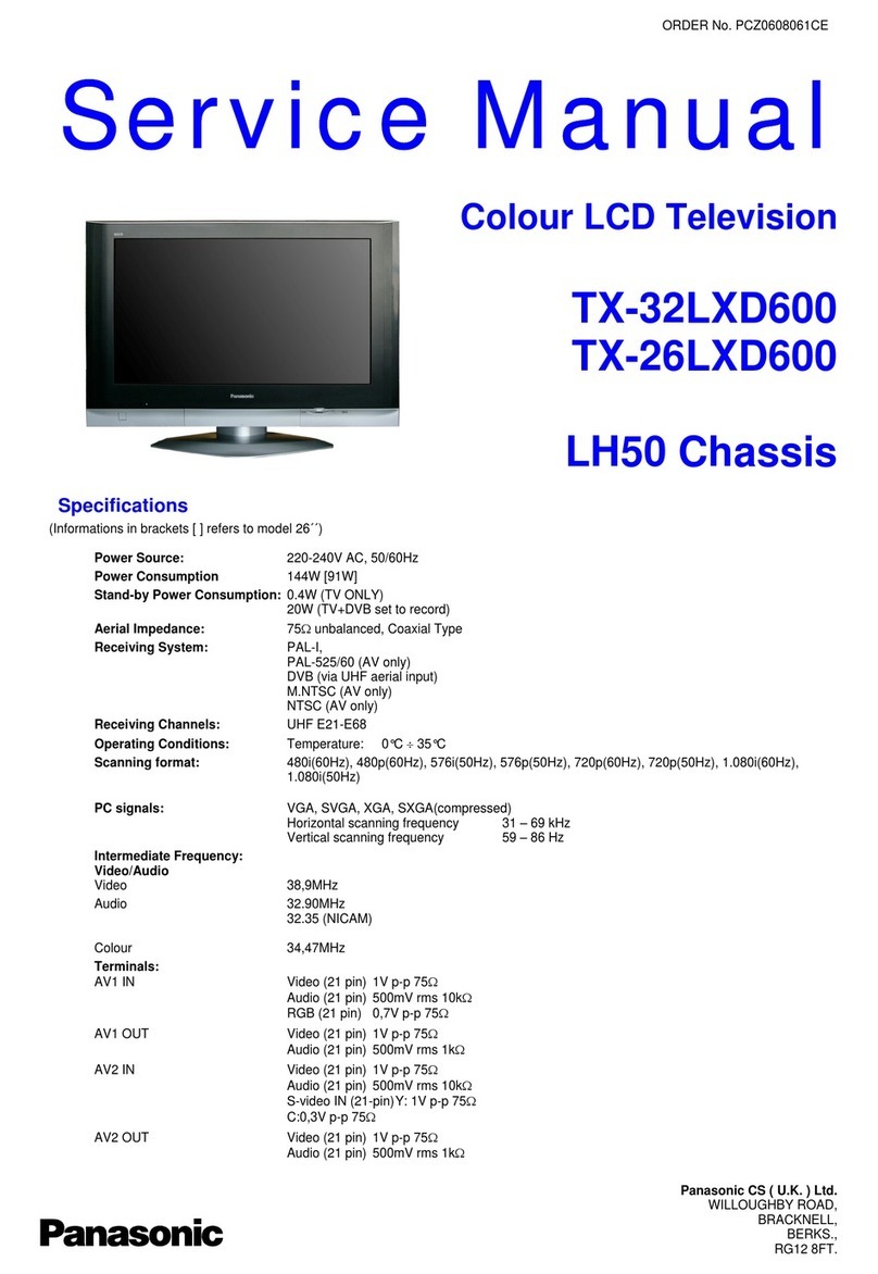 Panasonic Viera TX-32LXD600 User manual