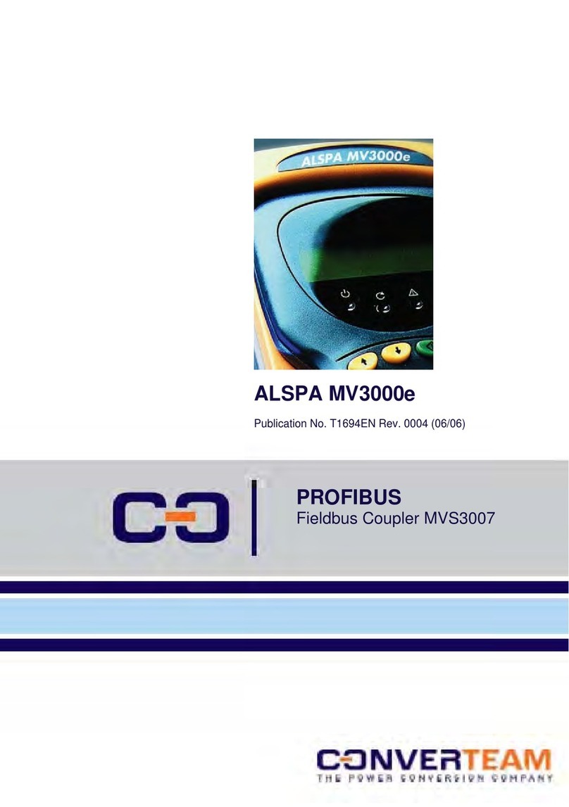 Converteam MVS3007 Technical manual
