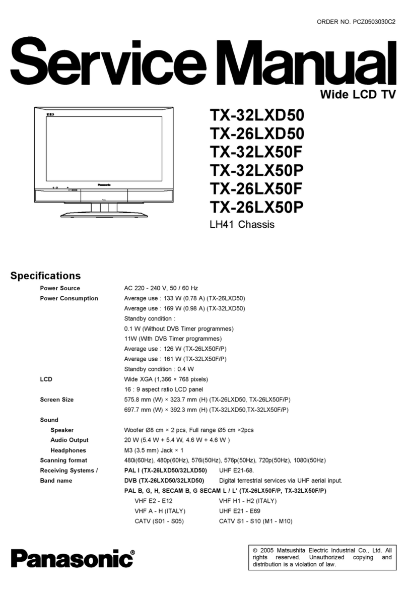 Panasonic TX-32LXD50 User manual
