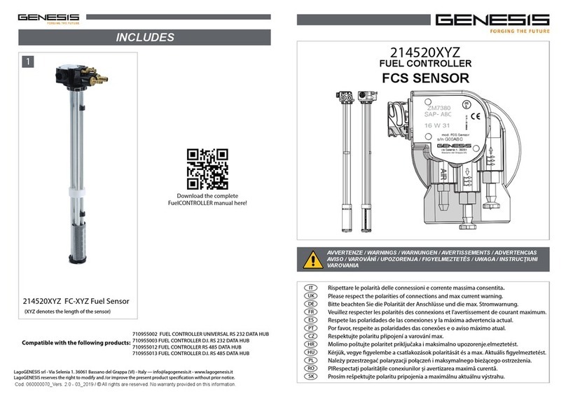 Genesis 214520XYZ quick start guide