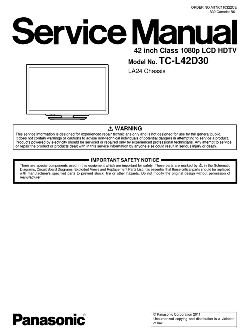Panasonic TC-L42D30 User manual