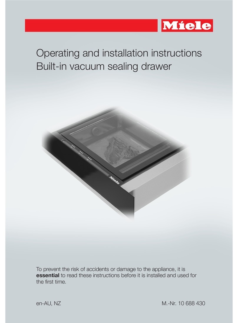 Miele EVS 6114 Operating and installation instructions
