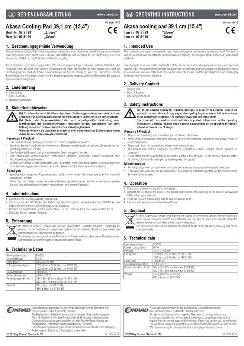 Akasa Libero User manual