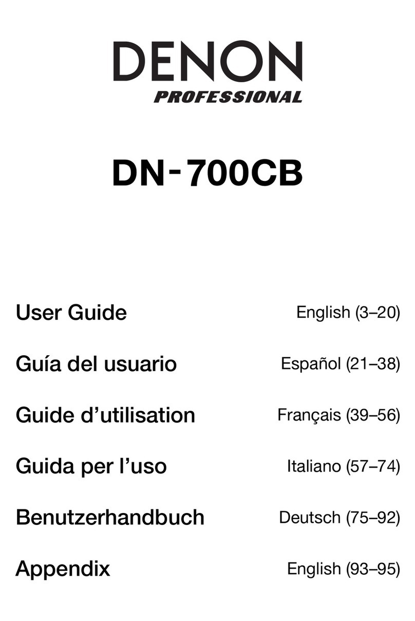 Denon DN-700CB User manual