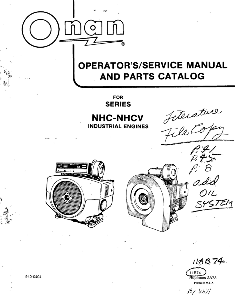 Onan NHC Series Instruction Manual Onan NHC Series Instruction Manual