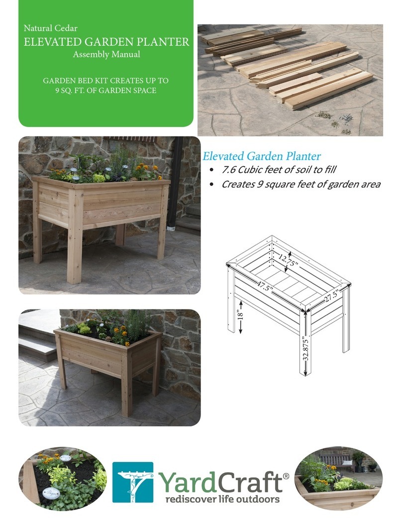 Yard Craft Elevated Garden Planter Assembly manual