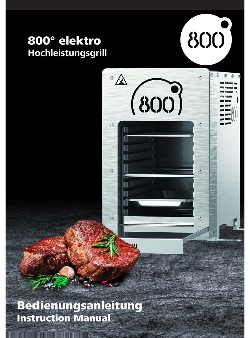 Intergrill 800 elektro instruction manual
