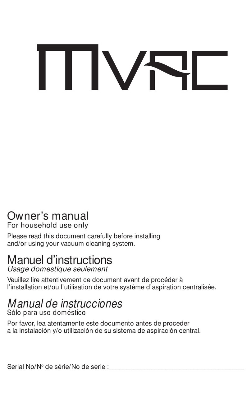 Mvac M80G owner's manual
