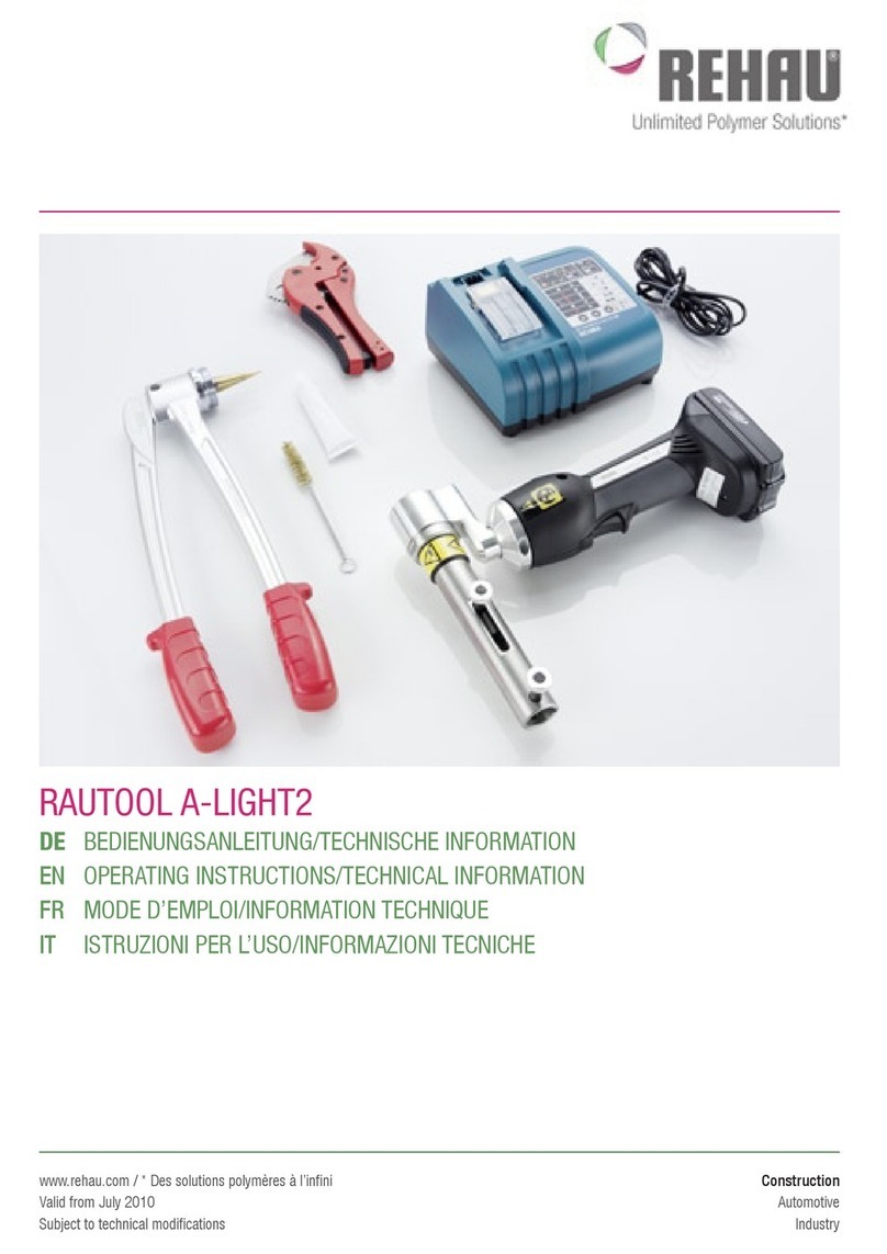 Rehau RAUTOOL A-LIGHT2 Manual