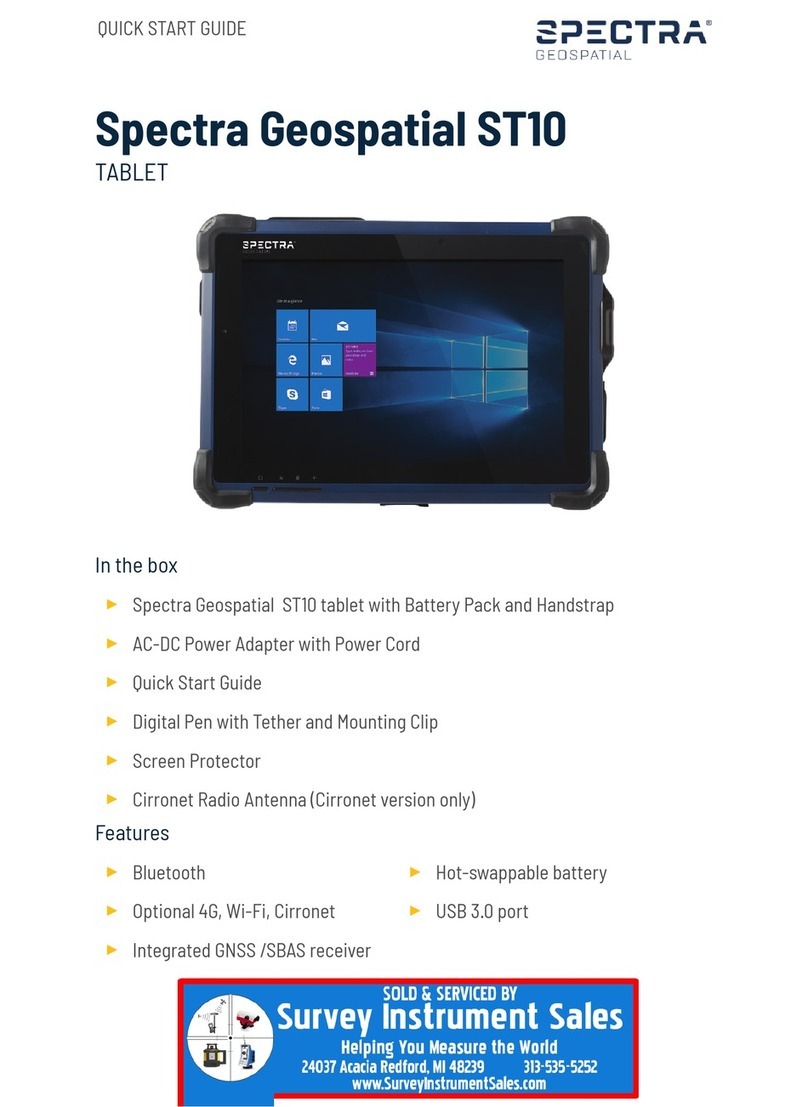 Spectra Geospatial ST10 quick start guide