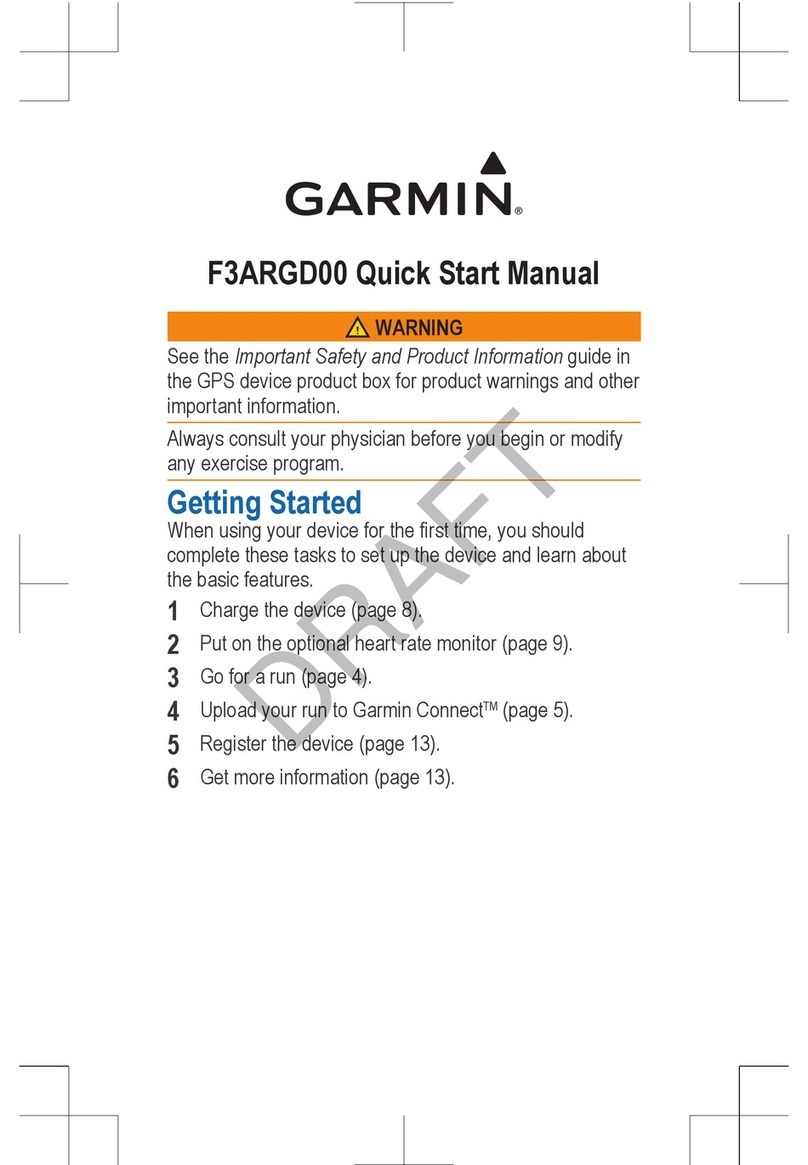 Garmin F3ARGD00 Quick start manual