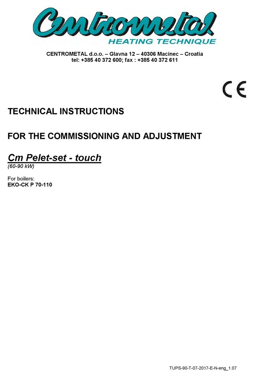 Centrometal Cm Pelet-set 90 Technical instructions Centrometal Cm Pelet-set 90 Technical instructions