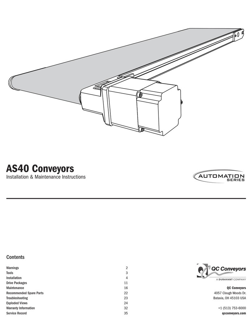 QC Conveyors Automation Series Installation and operating instructions