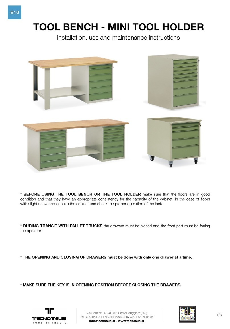 tecnotelai MINI TOOL HOLDER Installation, use and maintenance instructions