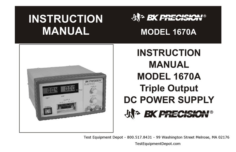 B+K precision 1670A User manual