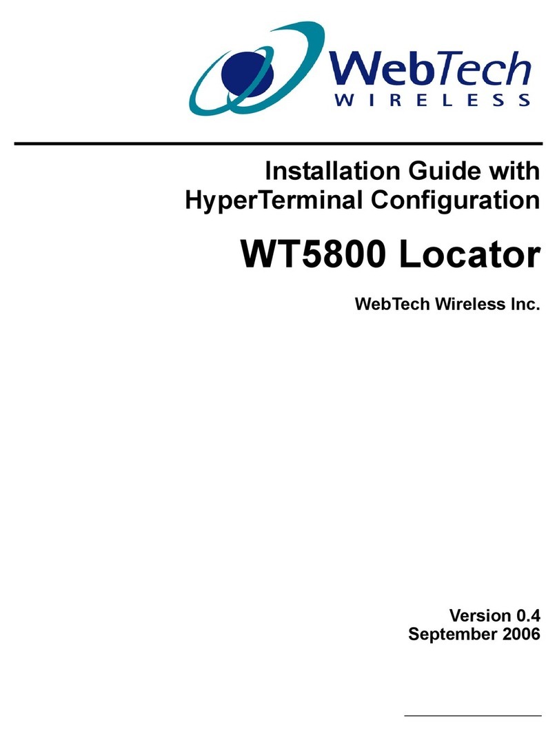 WebTech Wireless WT5800 Locator installation guide