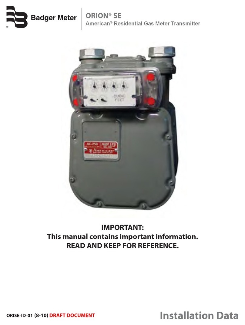 Badger Meter ORION SE Installation and user guide