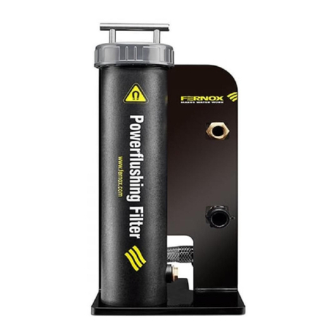 Fernox POWERFLUSHING FILTER quick start guide